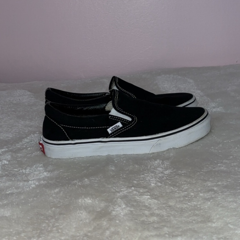 Gently Used, Black Classic Slip-On Vans